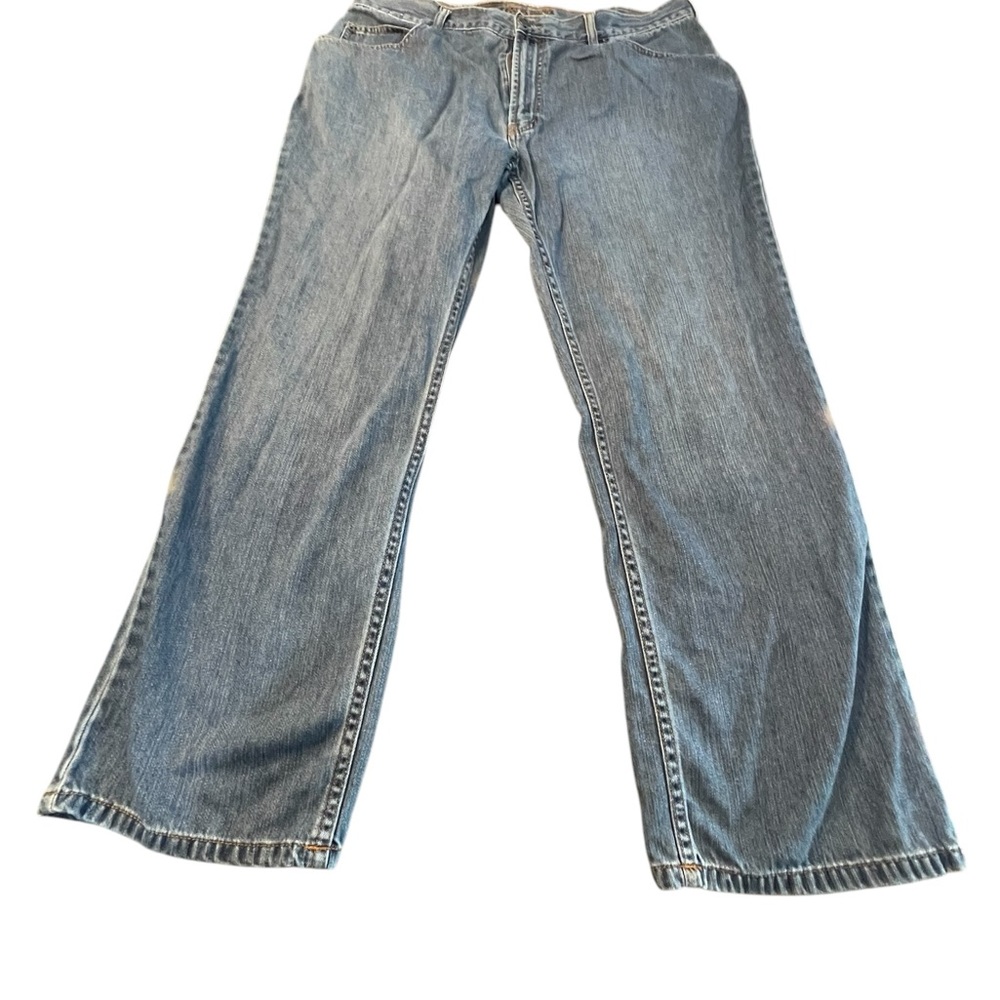Jos. A. Bank VIP Blue Denim Jeans 38 x 30 soft and comfy vintage‎ wide leg